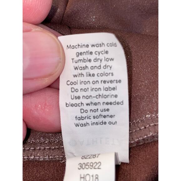 Athleta Leggings with Beautiful Copper Sheen - Size S - Picture 8 of 12